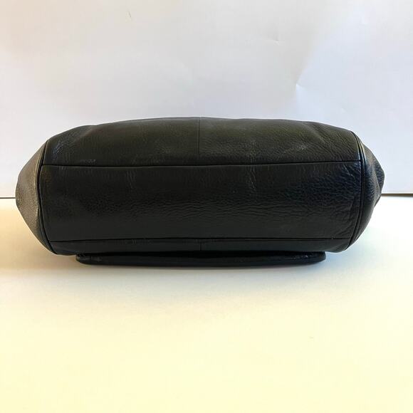 COACH Madison Black Soft Leather, Madeline East West Satchel, Gold Hardware - Picture 10 of 12